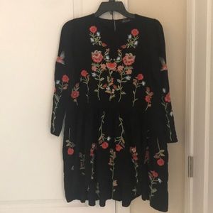 Floral Embroidered Dress